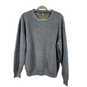 G.H. Bass & Co Men's XXL Sweater Blue Marled Shaker Knit Gorpcore Heritage Coast